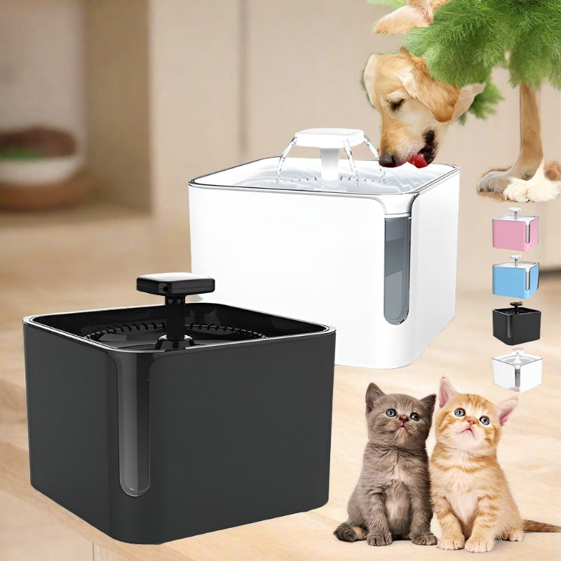 3L USB Automatic Pet Cat Dog Feeder Drinking Fountain 360 Degree Circulating Filtration Water Dispenser Pond