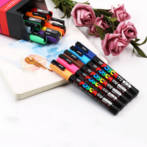 Advertising Pen Doodle 0.9 Acrylic Marker 8 Colors Set