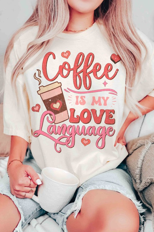 Plus Size - Coffee Is My Love Language Graphic Tee