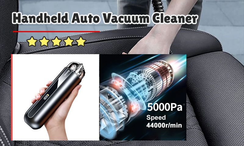 No More Dirty Gaps: Handheld Auto Vacuum Cleaner