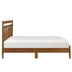 Chestnut California King Platform Bed | Transitional Style Bedroom Furniture - Minihomy