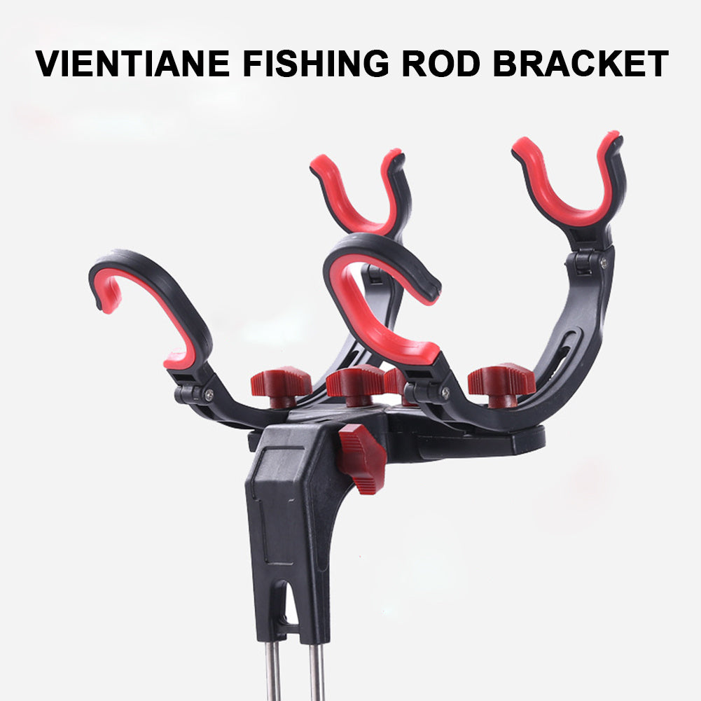 360° Adjustable Fishing Pole Holder - Universal Foldable Bracket for Sea & Lake Fishing