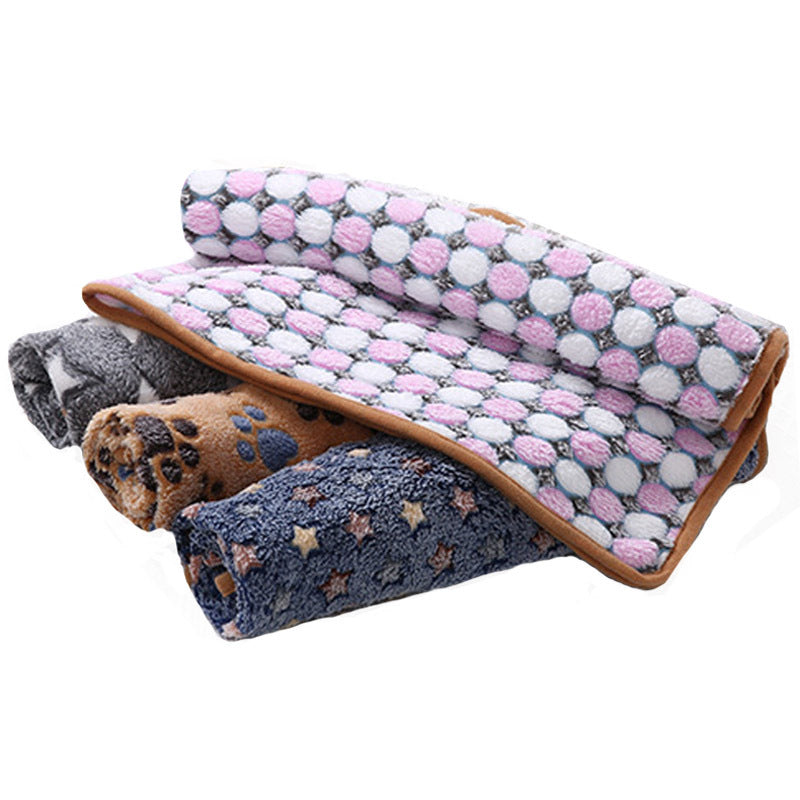 Warm Pet Supplies Flannel Printed Blanket