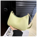 Women's Underarm Bag - Solid Color Small Square Handbag