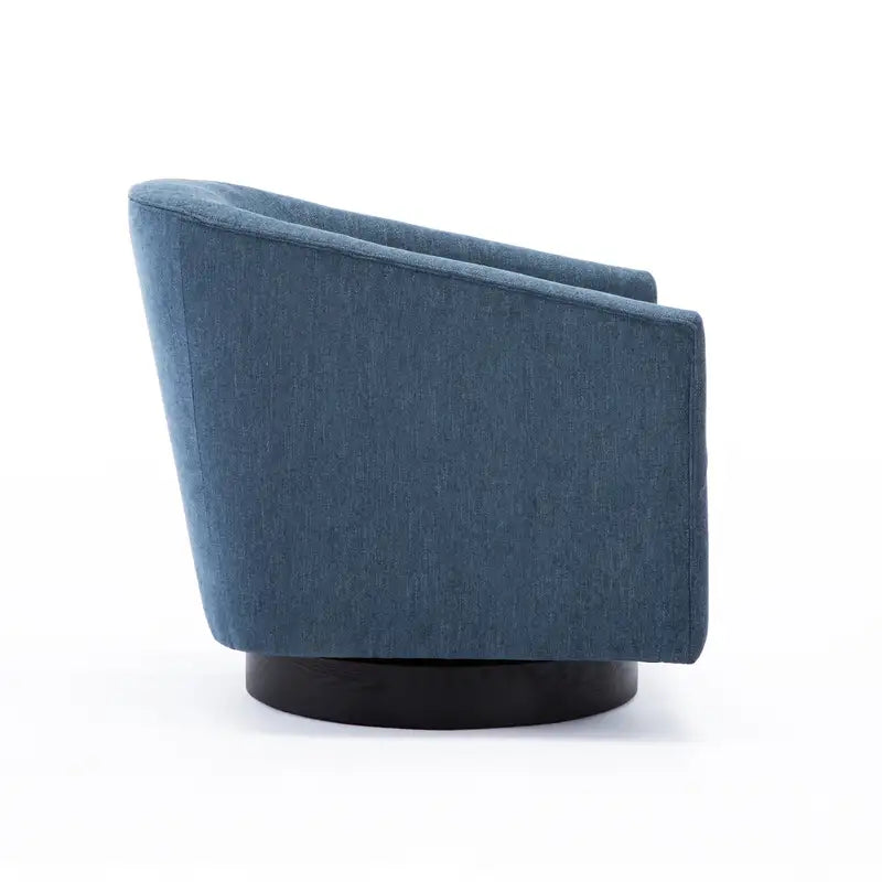 Garland Cadet Blue Swivel Chair - Wood Base