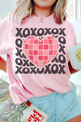 Plus Size - XOXO Groovy Heart Graphic T-Shirt