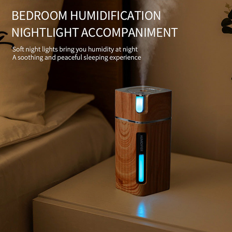 Breathe Easy and Relax with the Wood Grain Electric Humidifier & Diffuser