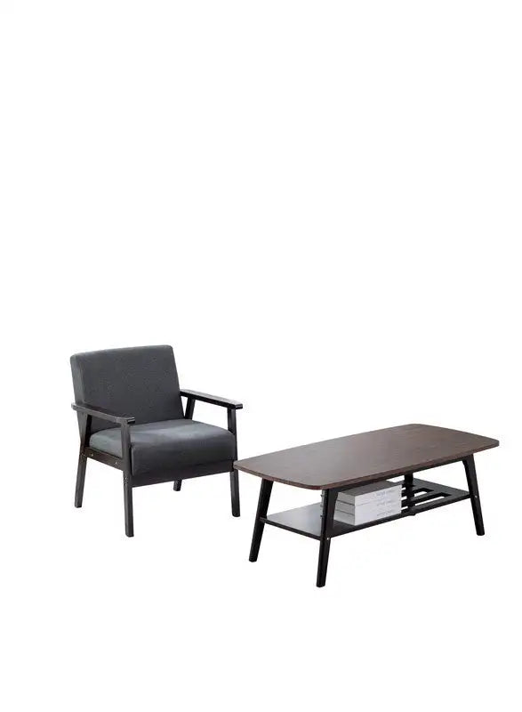 Bahamas Espresso Coffee Table & Chair Set: Outdoor Patio Furniture