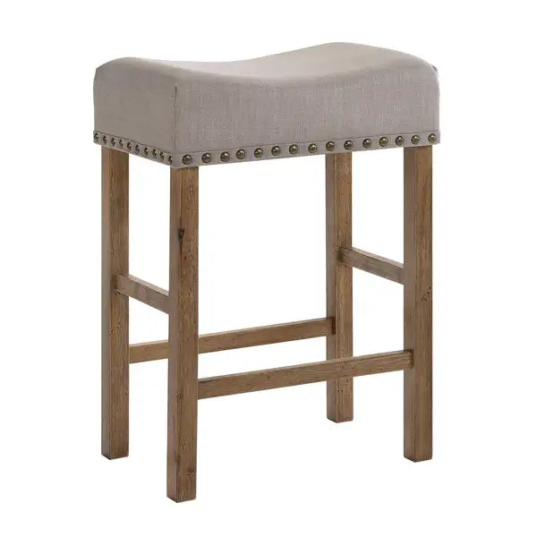 Oak Counter Height Stools - Tan & Weathered (Set of 2)