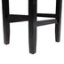 Black Leather Counter Stools (Set of 2), 26" Backless, Modern Design - Minihomy