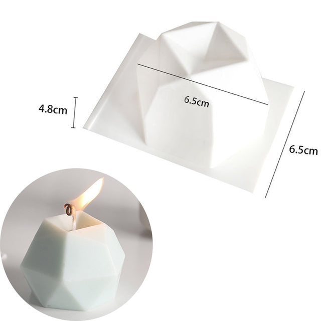 Non-stick Bubble Cube Candles Silicone Mold: Modern Style - Minihomy