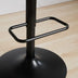 Black Leather Swivel Bar Stools, Mid Century Modern Adjustable Counter Height for Kitchen & Dining Room - 1 Chair - Minihomy