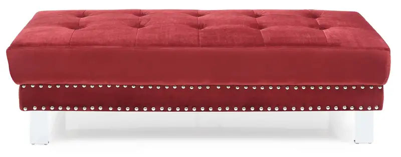 Cherry Ottoman: Stylish & Modern Accent for Living Rooms