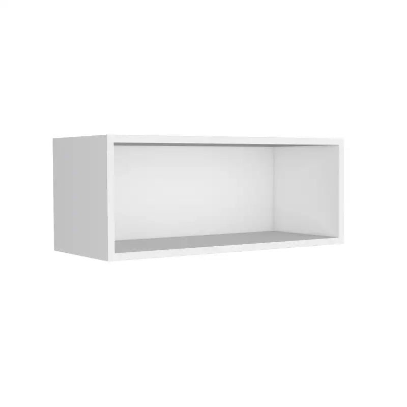 White Coffee Table with Shelf - Small Space Modern Accent Table