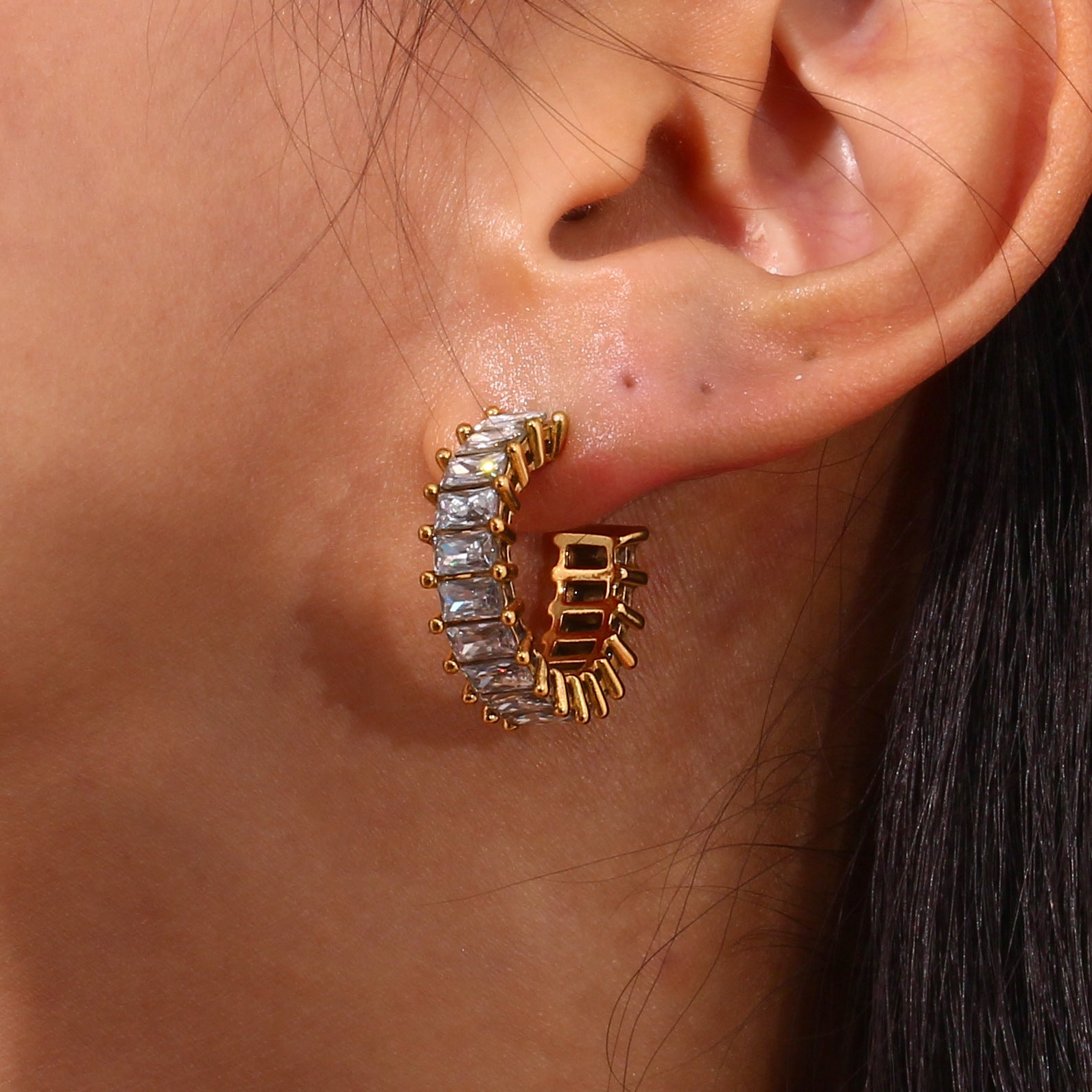 Popular Inlaid Zirconium Earrings: Elevate Your Style with Light Luxury