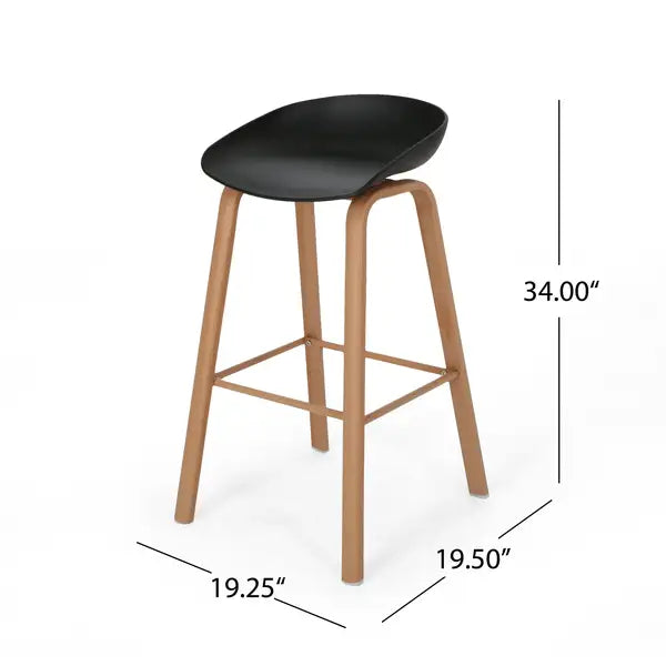 2-Piece Barstool Set - Modern Kitchen Counter Stools - Minihomy