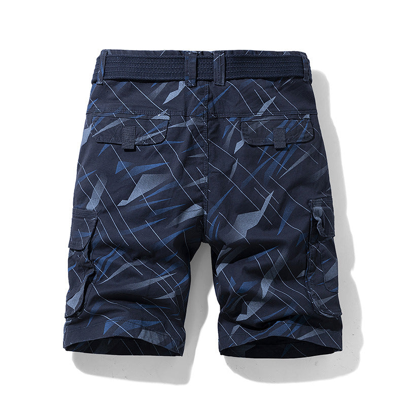 Workwear Men's Printed Loose Casual Shorts