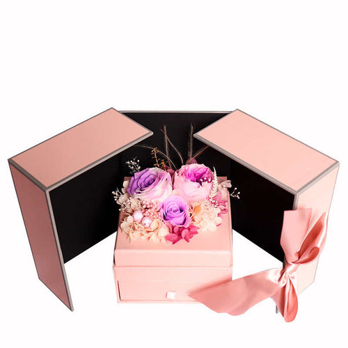 Mother's Day Gift Box - Roses, Carnations, and Austin Flowers
