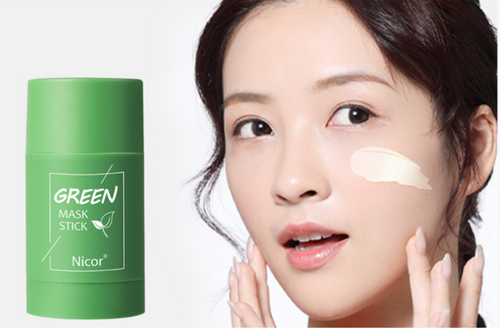 Cleansing Green Tea Mask Clay Stick - Oil Control, Anti-Acne, Whitening Seaweed Mask - Skin Care
