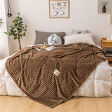 Single layer milk fleece blanket