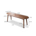 Natural Oak Wood for Dining Bench Table Bench for Living Room - Minihomy