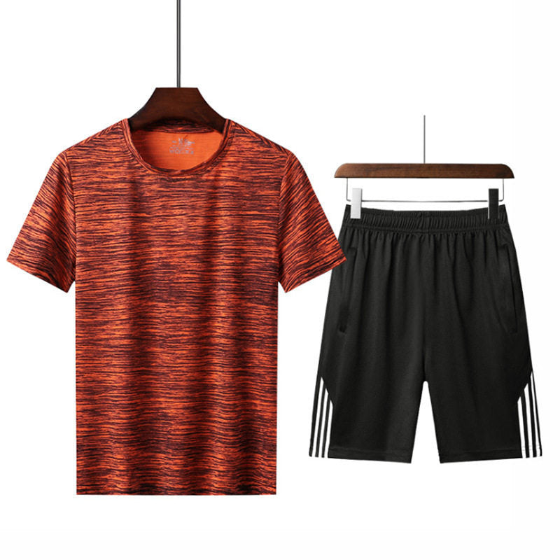 Summer fitness suit sport T-shirt shorts running suit man