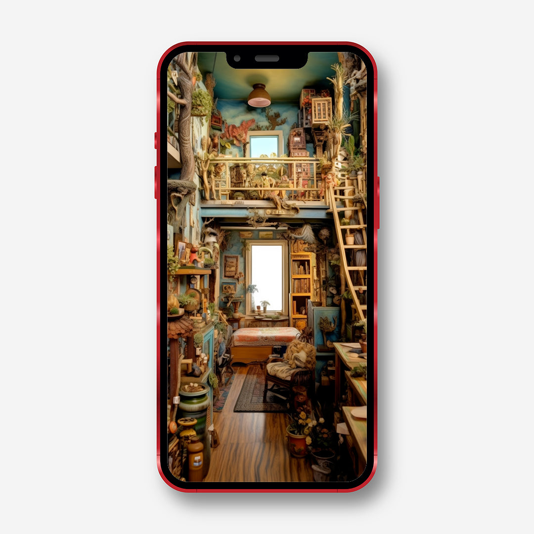 New Horizons - Interior View of Innovative House Phone Wallpaper