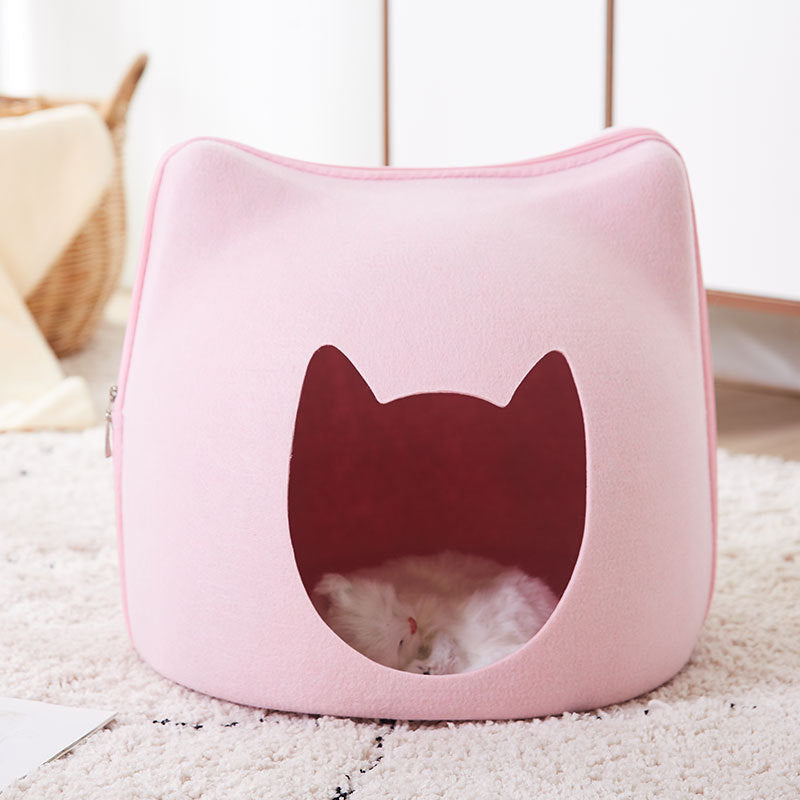 Deep sleep litter cat bed