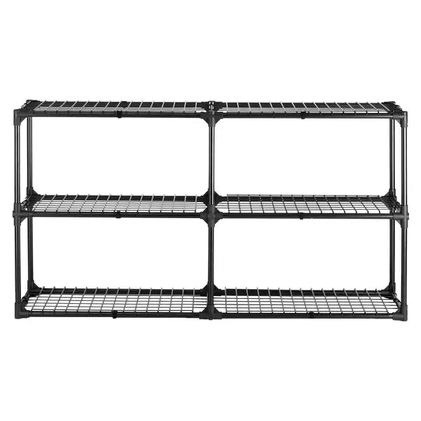 Heavy-Duty 3-Shelf Wire Rack (2-Pack) - Storage Organizer