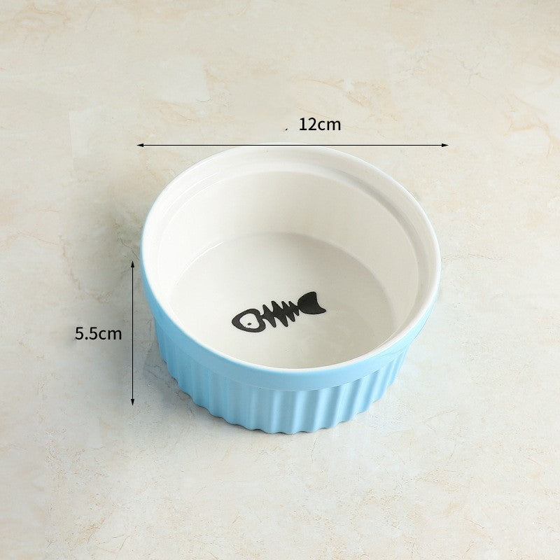 Cervical Spine Protection Cat Food Bowl - Elevated Pet Bowl for Healthy Eating - Minihomy