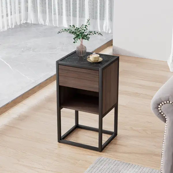 Armando Corner Cabinet: Side Table, Nightstand, Living Room Storage