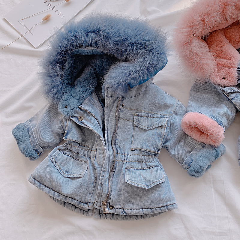 Girl Denim Coat: Stay Stylish and Cozy