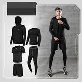 Running quick-drying basketball sports suit five-piece training suit
