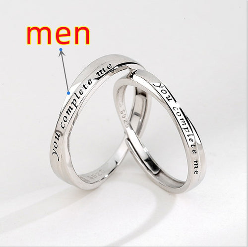 S925 Sterling Silver Couple Rings