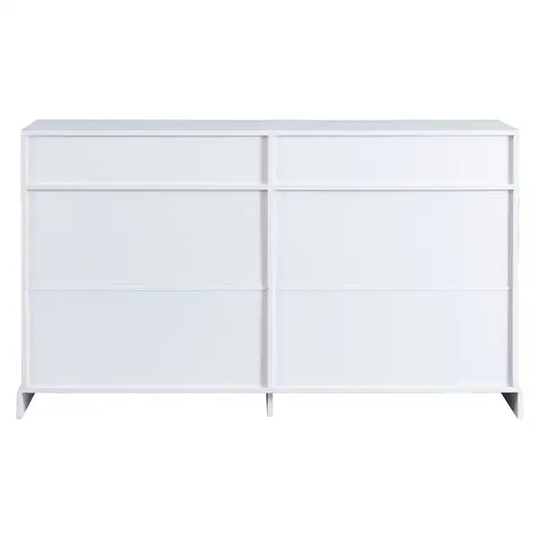 Kitchen Sideboard Buffet Cabinet with 2 Drawers & 4 Doors - White Storage for Dining Room, Living Room - Minihomy