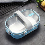 Portable Children's Lunch Box 304 Stainless Steel Bento Kitchen Leak Proof Food Box for Kids