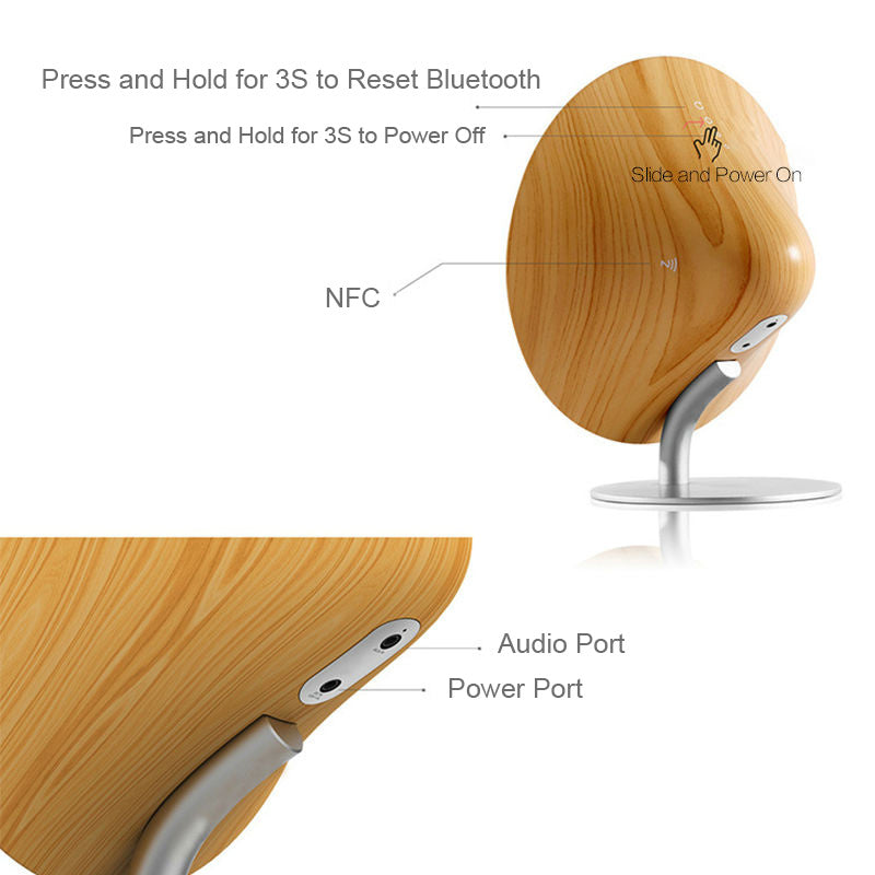 Subwoofer Wooden Bluetooth 4.2 Wireless Speaker M23