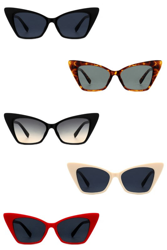 Retro Square Cat Eye Fashion Sunglasses for Women - Stylish UV Protection