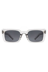 Flat Rectangle Retro Vintage Fashion Sunglasses