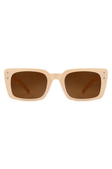 Flat Rectangle Retro Vintage Fashion Sunglasses