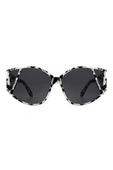 Women’s Geometric Round Cat Eye Fashion Sunglasses - UV Protection