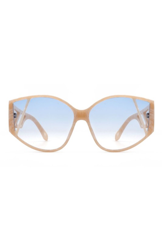 Women’s Geometric Round Cat Eye Fashion Sunglasses - UV Protection