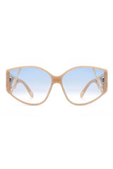 Women’s Geometric Round Cat Eye Fashion Sunglasses - UV Protection