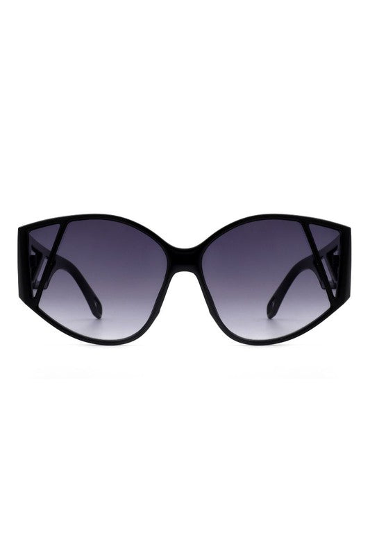 Women’s Geometric Round Cat Eye Fashion Sunglasses - UV Protection