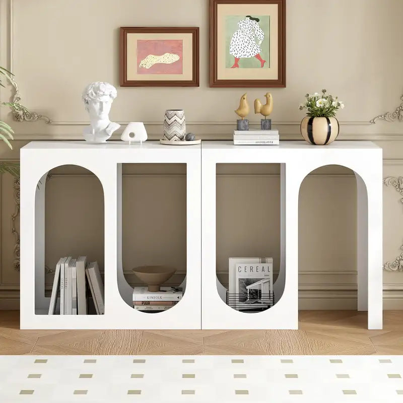 Modular Entryway Console Table: Customizable Storage for Home