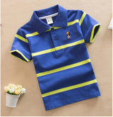 College Style Boys Polo Short Sleeve T-shirt: Cool and Casual Everyday Wear