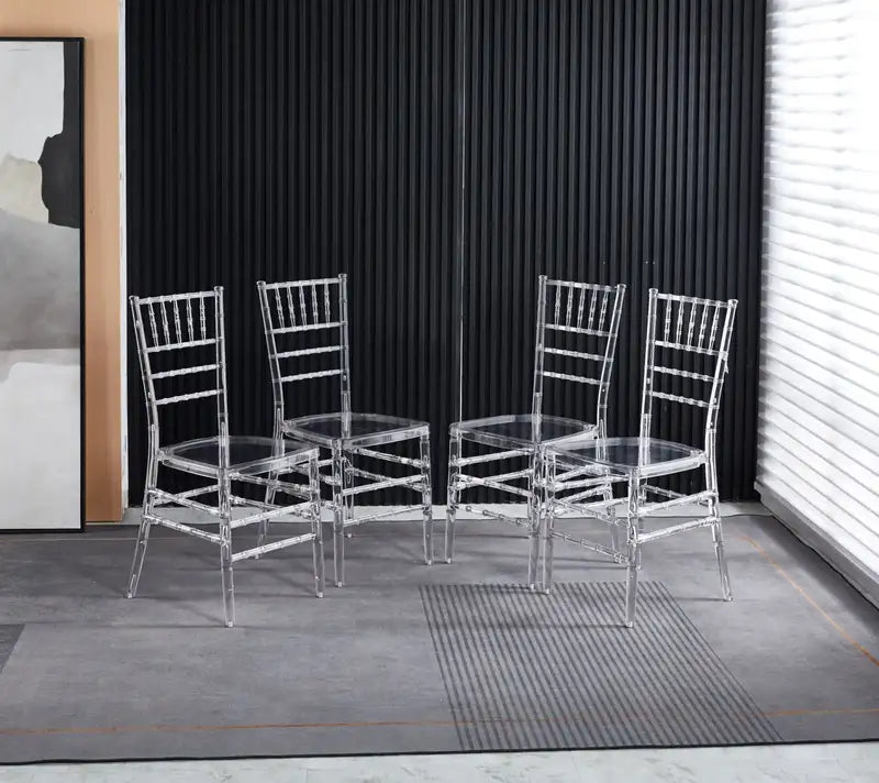 4-Piece Plastic Welding/Dining Chair Set