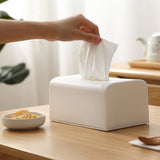 Plastic Tissue Box Square Home Tissue Container Car Napkins Holder