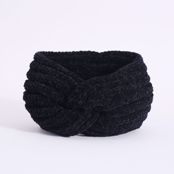 Cozy Chenille-Style Yarn Headband - Soft and Stylish Hair Accessory