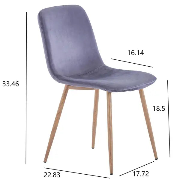 Modern Blue Dining Chairs (4 Pack) - Restaurant, Cafe, Office & Home - Minihomy